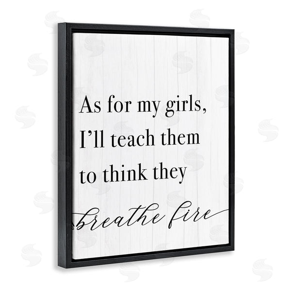 Stupell Industries Stupell Studio | Teach Girls To Breath Fire Wall Art
