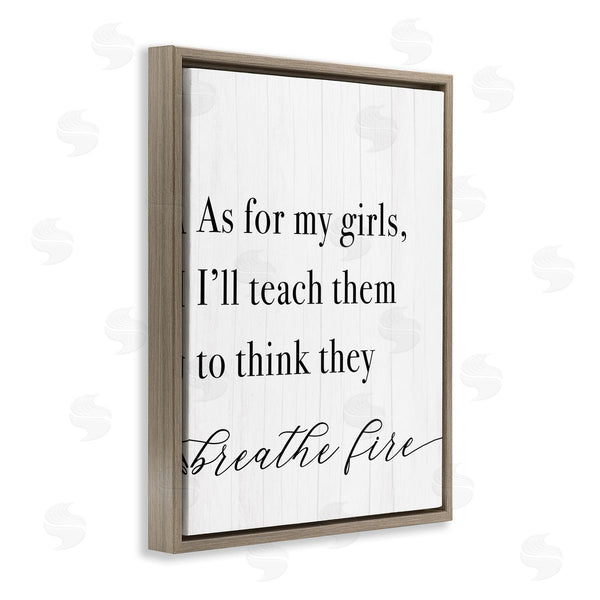 Stupell Industries Stupell Studio | Teach Girls To Breath Fire Wall Art