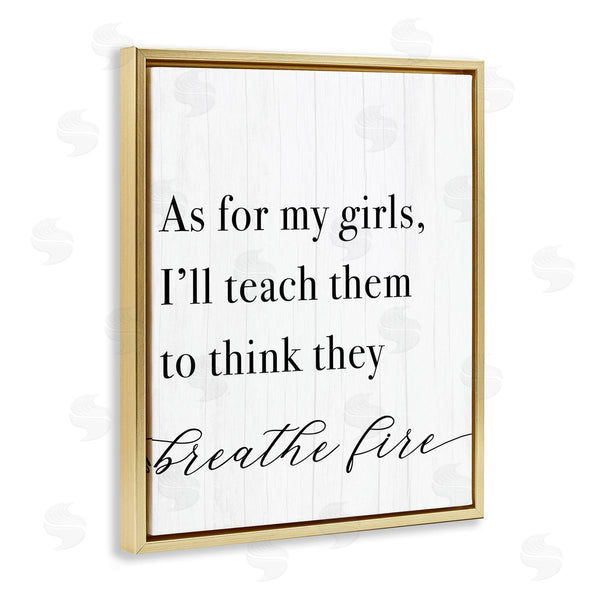 Stupell Industries Stupell Studio | Teach Girls To Breath Fire Wall Art