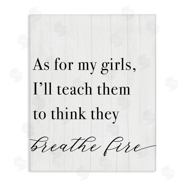 stupell industries Stupell Studio | Teach Girls to Breath Fire Wall Art
