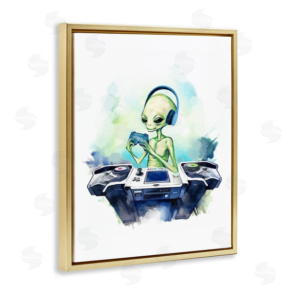 Stupell Industries Stupell Studio | Tech Alien Playing Video Games