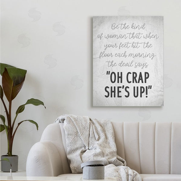 Stupell Industries Stupell Studio | That Kind Of Woman Humorous Phrase Rustic Script Wall Art