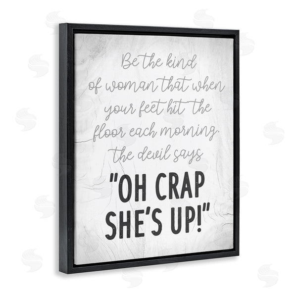 Stupell Industries Stupell Studio | That Kind Of Woman Humorous Phrase Rustic Script Wall Art