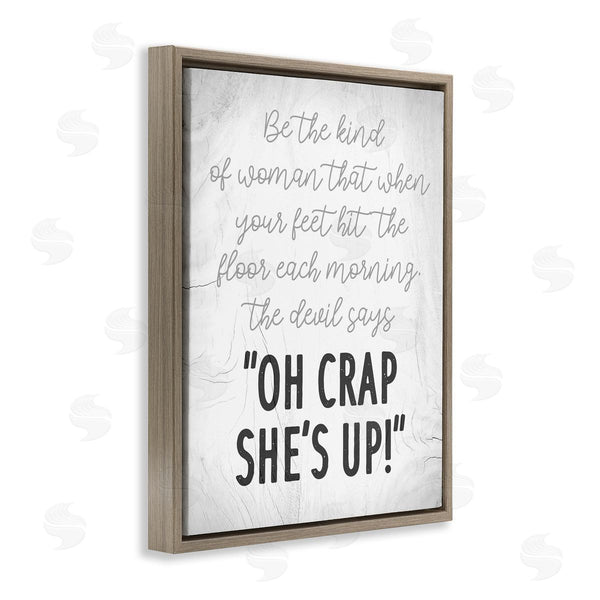 Stupell Industries Stupell Studio | That Kind Of Woman Humorous Phrase Rustic Script Wall Art