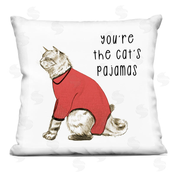 stupell industries Stupell Studio | The Cat's Pajamas Funny Kitten Printed Throw Pillow