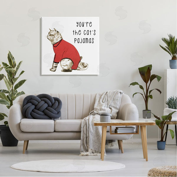 Stupell Industries Stupell Studio | The Cat's Pajamas Funny Pet Wall Art