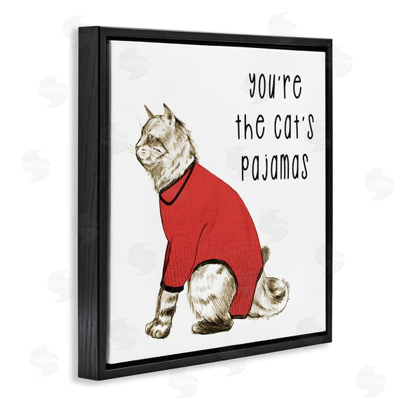 Stupell Industries Stupell Studio | The Cat's Pajamas Funny Pet Wall Art