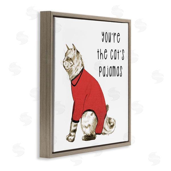 Stupell Industries Stupell Studio | The Cat's Pajamas Funny Pet Wall Art