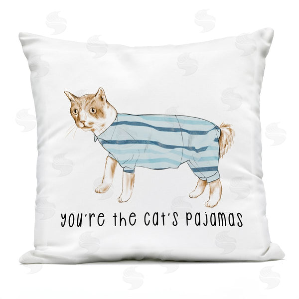 Stupell Industries Stupell Studio | The Cat's Pajamas Funny Phrase Printed Throw Pillow