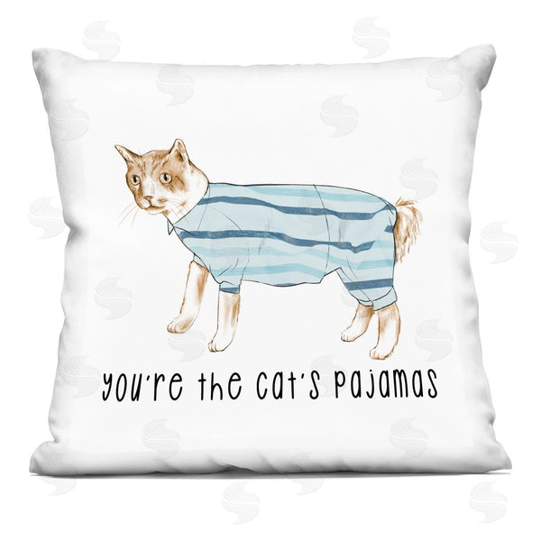 stupell industries Stupell Studio | The Cat's Pajamas Funny Phrase Printed Throw Pillow