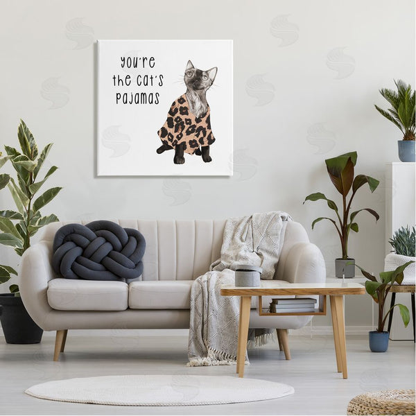 Stupell Industries Stupell Studio | The Cat's Pajamas Humor Wall Art