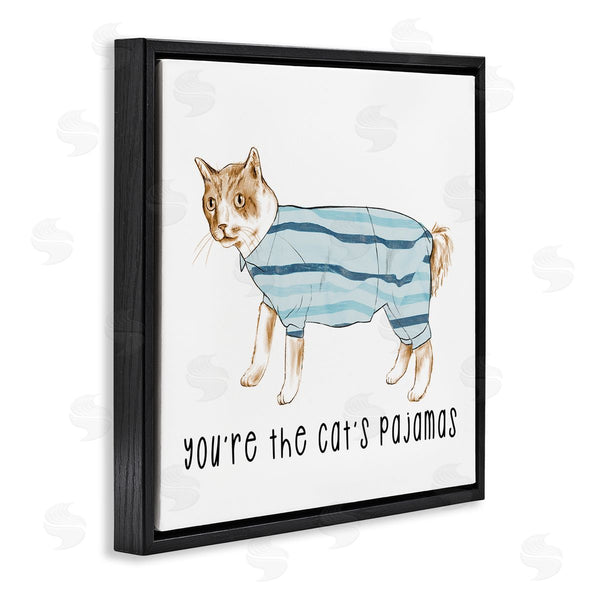 Stupell Industries Stupell Studio | The Cat's Pajamas Phrase Wall Art