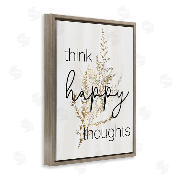 Stupell Industries Stupell Studio | Think Happy Thoughts Botanical