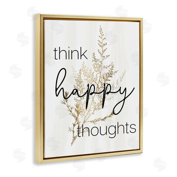 Stupell Industries Stupell Studio | Think Happy Thoughts Botanical