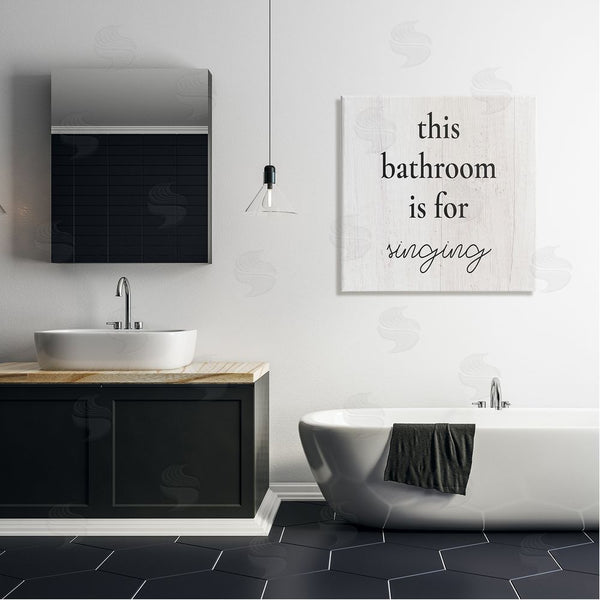 Stupell Industries Stupell Studio | This Bathroom Is For Singing Phrase Wall Art