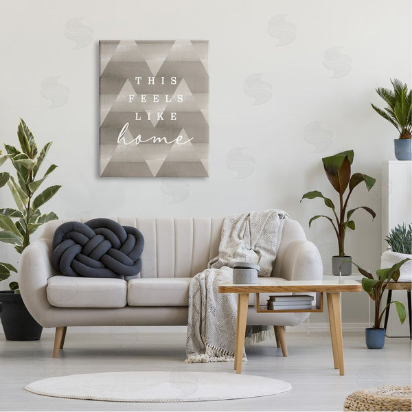 Stupell Industries Stupell Studio | This Feels Like Home Mountain Pattern Typography Wall Art