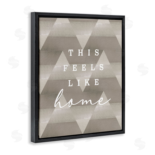 Stupell Industries Stupell Studio | This Feels Like Home Mountain Pattern Typography Wall Art