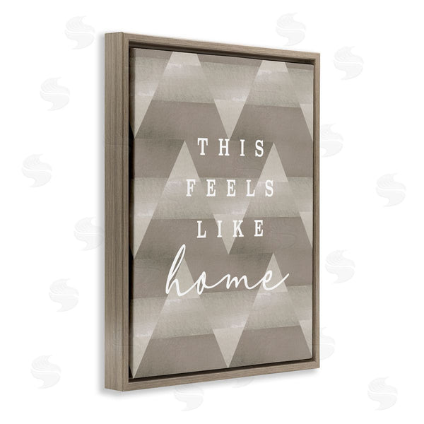 Stupell Industries Stupell Studio | This Feels Like Home Mountain Pattern Typography Wall Art