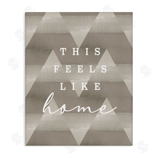 stupell industries Stupell Studio | This Feels Like Home Mountain Pattern Typography Wall Art