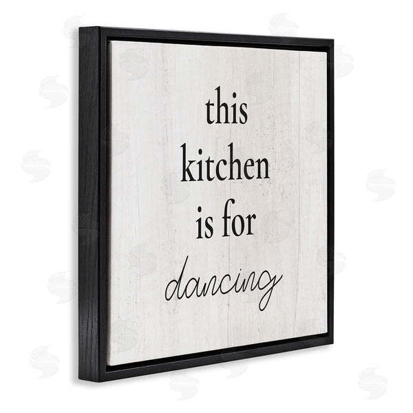 Stupell Industries Stupell Studio | This Kitchen Is For Dancing Phrase Wall Art