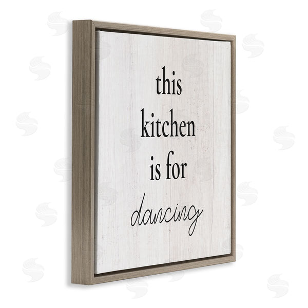 Stupell Industries Stupell Studio | This Kitchen Is For Dancing Phrase Wall Art