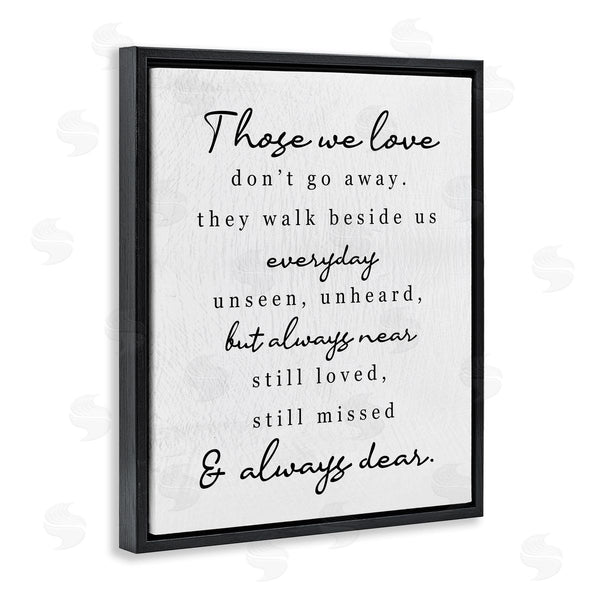 Stupell Industries Stupell Studio | Those We Love Poem Wall Art