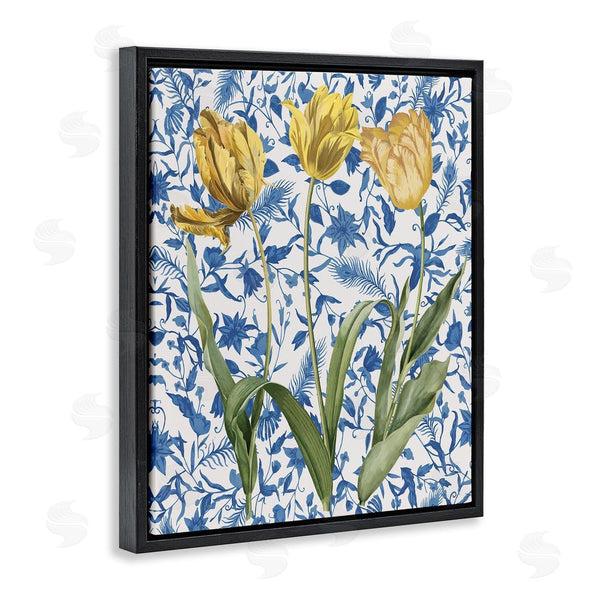 Stupell Industries Stupell Studio | Three Tulips On Toile Wall Art