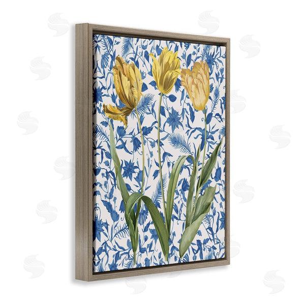 Stupell Industries Stupell Studio | Three Tulips On Toile Wall Art