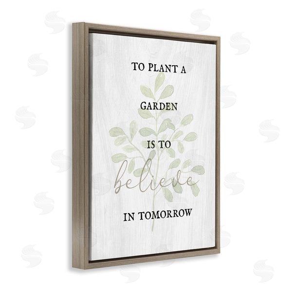 Stupell Industries Stupell Studio | To Plant A Garden Uplifting Phrase Wall Art