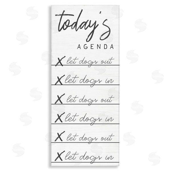 stupell industries Stupell Studio | Today's Agenda Funny Dog Checklist Wall Art