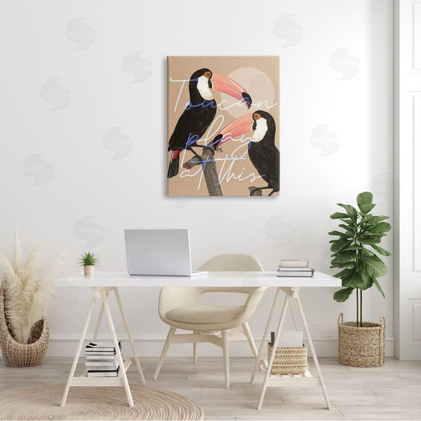 Stupell Industries Stupell Studio | Toucan Play At This Funny Phrase Tropical Birds Wall Art
