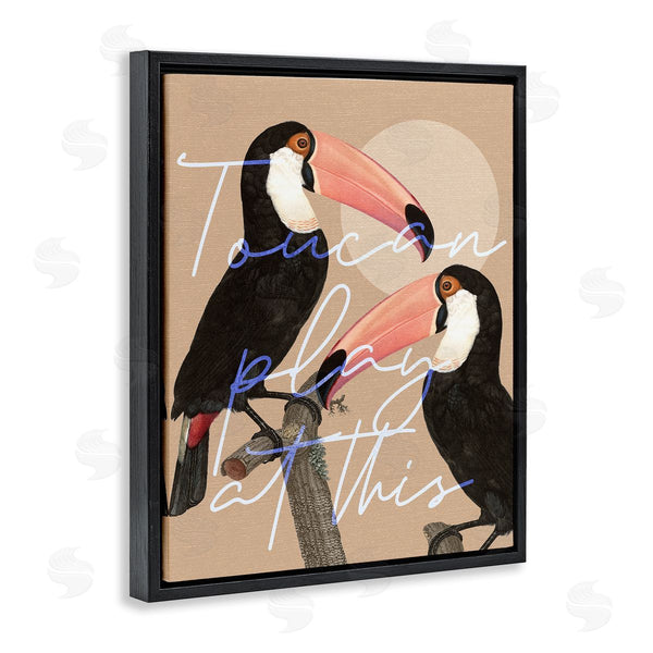 Stupell Industries Stupell Studio | Toucan Play At This Funny Phrase Tropical Birds Wall Art