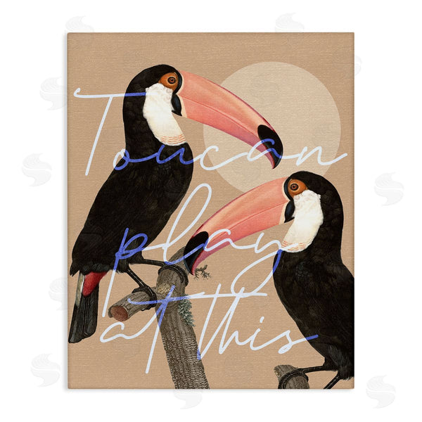 stupell industries Stupell Studio | Toucan Play at This Funny Phrase Tropical Birds Wall Art