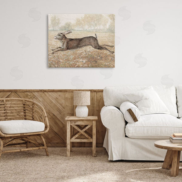 Stupell Industries Stupell Studio | Traditional Jumping Hare Wall Art