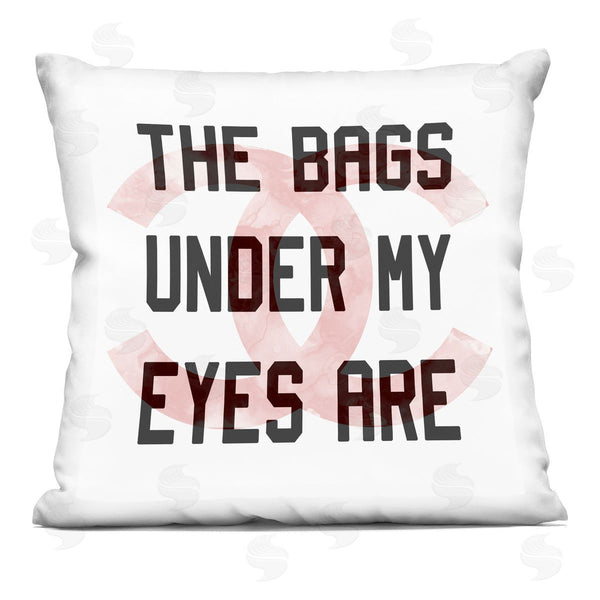 stupell industries Stupell Studio | Trendy Eye Bags Humorous Glam Brand Phrase Printed Throw Pillow