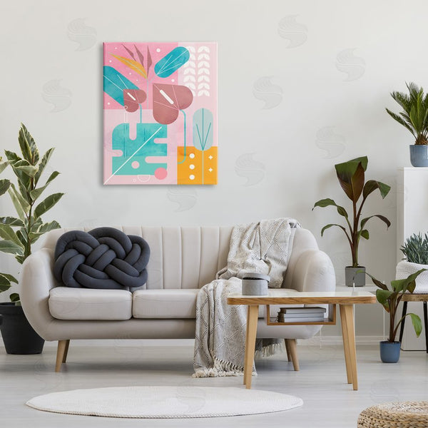 Stupell Industries Stupell Studio | Tropical Abstract Plant Leaves Wall Art