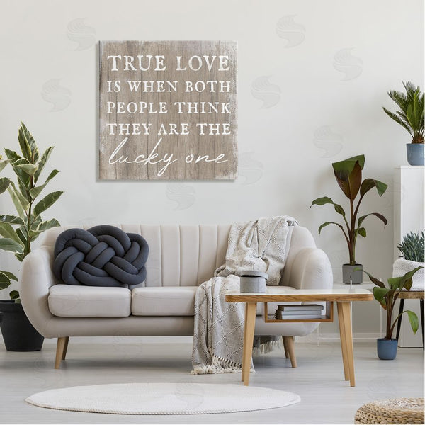 Stupell Industries Stupell Studio | True Love Lucky Ones Romantic Phrase Wall Art