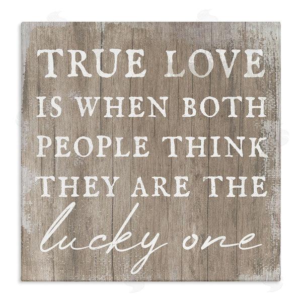 stupell industries Stupell Studio | True Love Lucky Ones Romantic Phrase Wall Art
