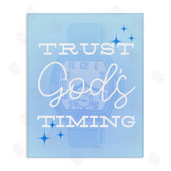 stupell industries Stupell Studio | Trust Gods Timing Blue