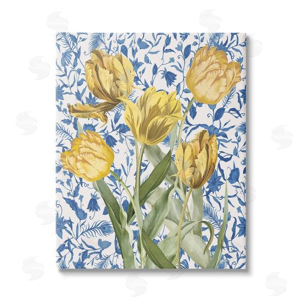 stupell industries Stupell Studio | Tulips on Blue Toile Wall Art