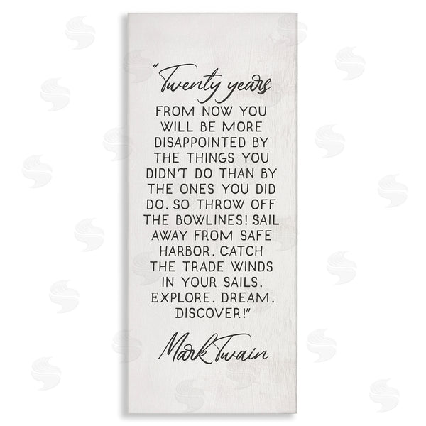 stupell industries Stupell Studio | Twenty Years Twain Literary Quote Wall Art