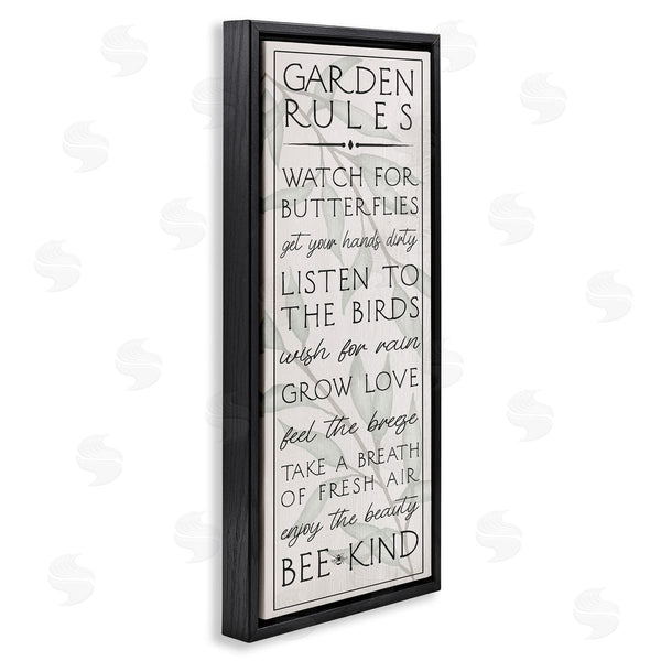 Stupell Industries Stupell Studio | Uplifting Garden Rules Wall Art