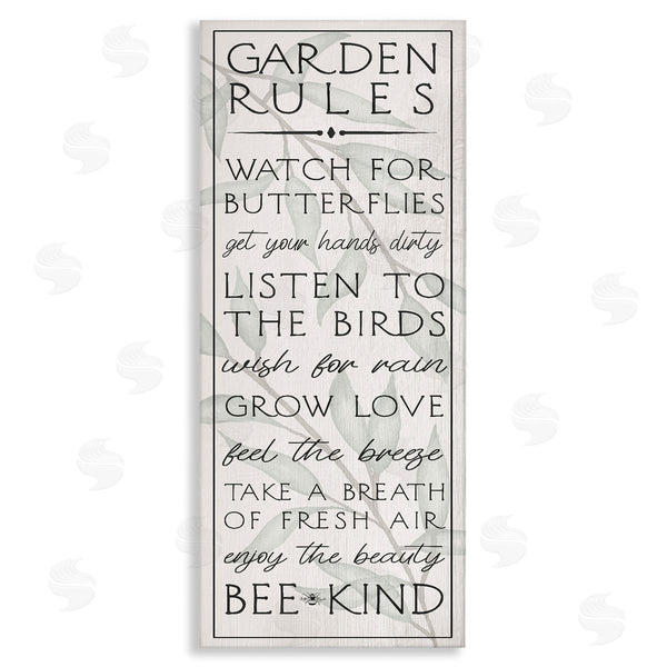 stupell industries Stupell Studio | Uplifting Garden Rules Wall Art