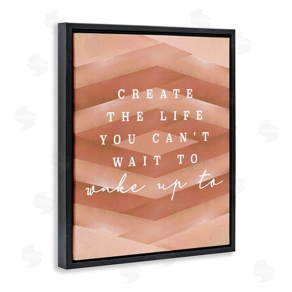 Stupell Industries Stupell Studio | Uplifting Inspirational Quote Geometric Stripes Design Wall Art