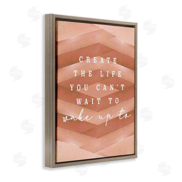 Stupell Industries Stupell Studio | Uplifting Inspirational Quote Geometric Stripes Design Wall Art