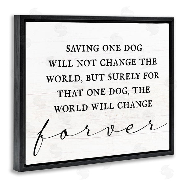 Stupell Industries Stupell Studio | Uplifting Rescue Dog Phrase Wall Art
