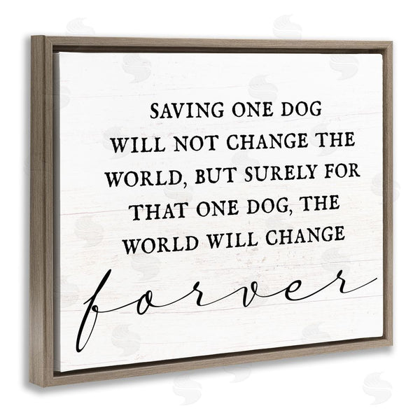 Stupell Industries Stupell Studio | Uplifting Rescue Dog Phrase Wall Art