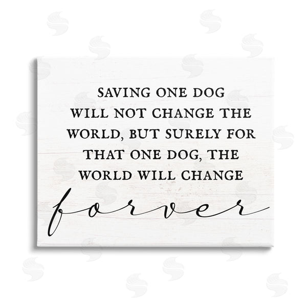 stupell industries Stupell Studio | Uplifting Rescue Dog Phrase Wall Art
