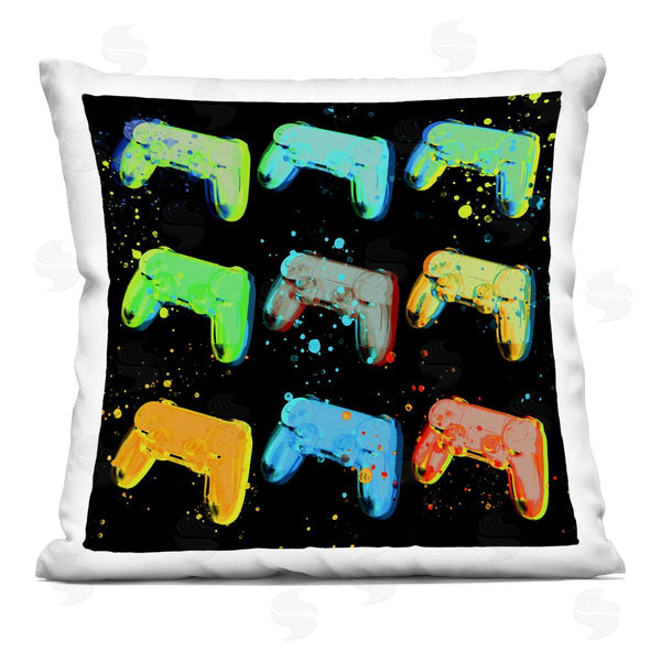 stupell industries Stupell Studio | Urban Game Controllers Street Style Printed Throw Pillow