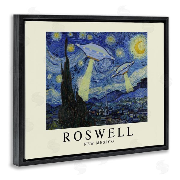 Stupell Industries Stupell Studio | Van Gogh UFO Roswell NM Wall Art